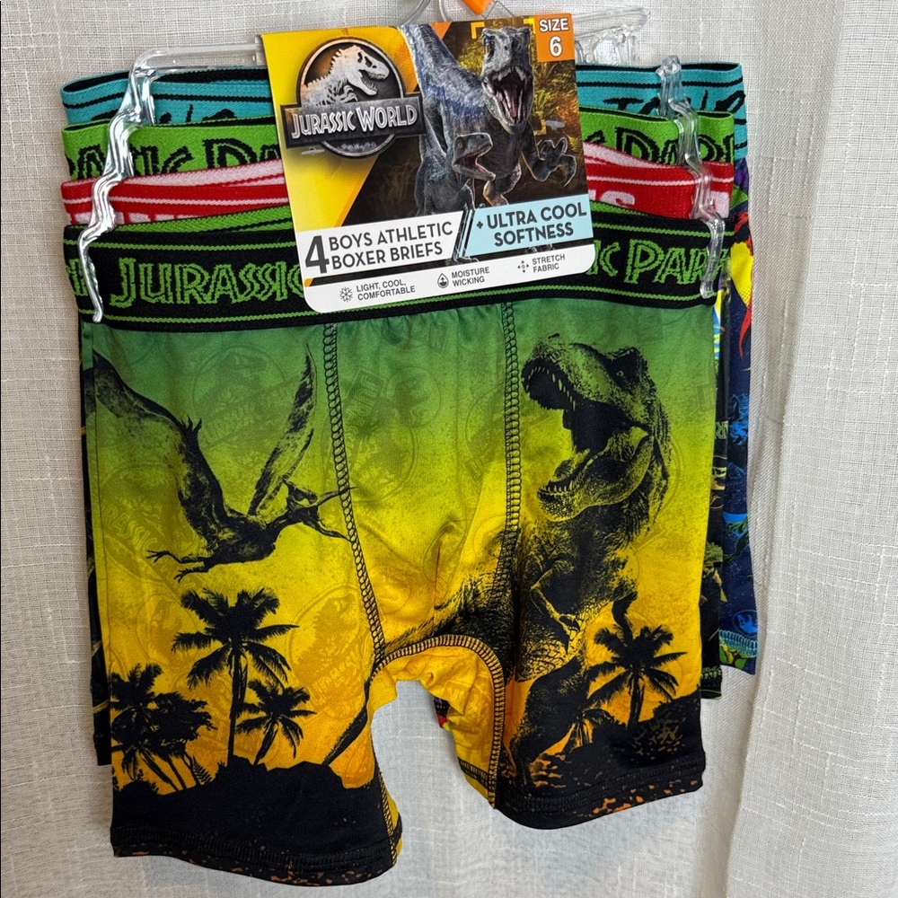 Kids Boxer Briefs - Green, Yellow, Black